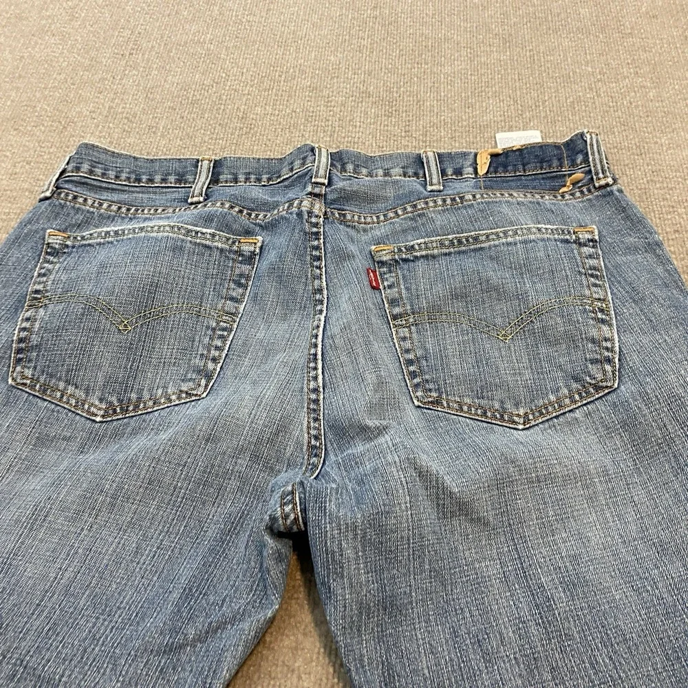 Levis 559 Jeans Mens 38x30 Blue Baggy Distressed Relaxed Straight Denim Grunge